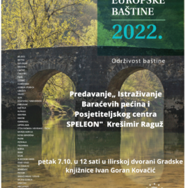 Dani europske baštine 2022.: Održivost baštine