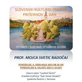 Izložba povodom Prešernovog dana