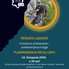 Predstavljanje knjige „Planinarenje na slijepo“ Feruča Lazarića