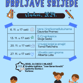 “Brbljave srijede” u Knjižnici