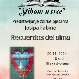 Predstavljanje zbirke „Recuerdos del alma“ Josipa Fabine