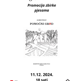 Promocija zbirke poezije „Ponoćni grad”  Almira Pehlića