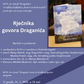 Predstavljanje “Rječnika govora Draganića”