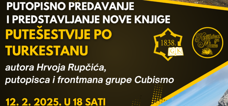 Predstavljanje knjige Hrvoja Rupčića “Putešestvije po Turkestanu”