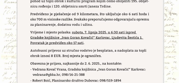 10. Trdinov literarni pohod 10. Trdinov literarni pohod