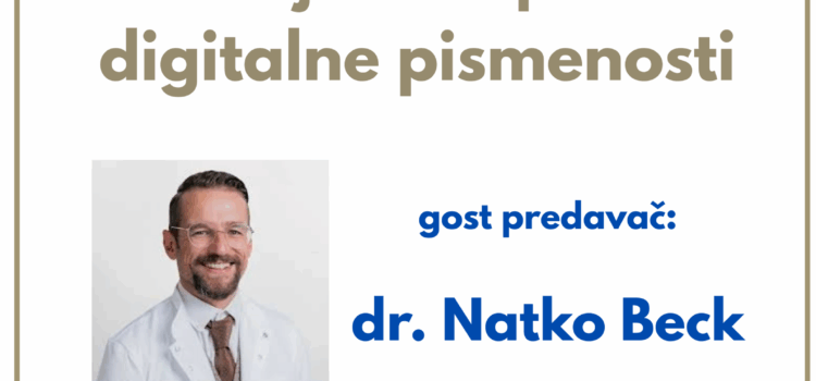 Predavanje dr. Natka Becka Predavanje dr. Natka Becka