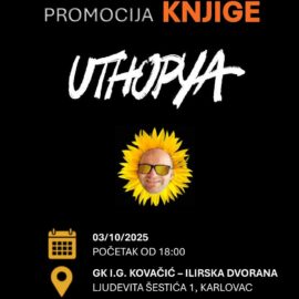 Tomokret predstavlja roman »Uthopya«