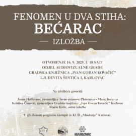Izložba „Fenomen u dva stiha – bećarac“