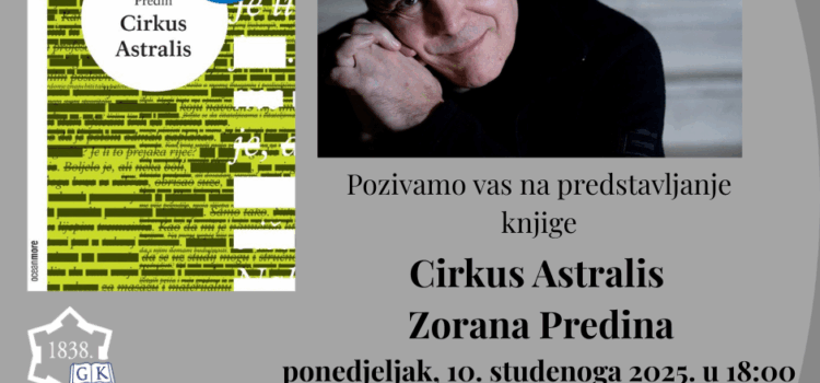 Predstavljanje knjige Cirkus Astralis Zorana Predina