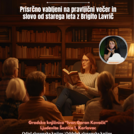 Večer pripovijedanja s Brigitom Lavrič Večer pripovijedanja s Brigitom Lavrič