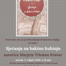 “Sjećanja na bakinu kuhinju” Marjete Trkman Kravar