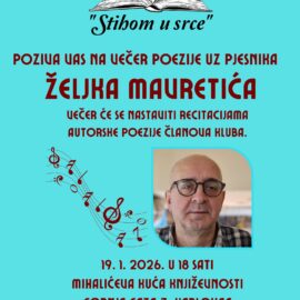 Poetska večer s pjesnikom Željkom Mavretićem