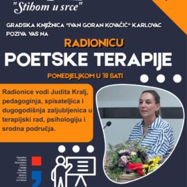 Poetska terapija – 5. radionica