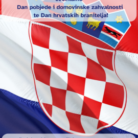 Sretan Dan pobjede i domovinske zahvalnosti te Dan hrvatskih branitelja! Sretan Dan pobjede i domovinske zahvalnosti te Dan hrvatskih branitelja!