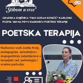 Radionica poetske terapije Radionica poetske terapije