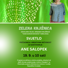 Gostovanje Ane Salopek u Zelenoj knjižnici