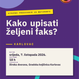 Kako upisati željeni faks? Kako upisati željeni faks?