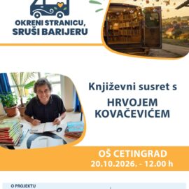 Književni susret s Hrvojem Kovačevićem u Cetingradu