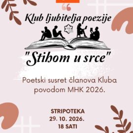 Poetski susret članova Kluba “Stihom u srce”